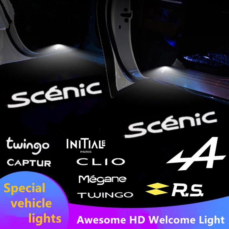 LED For Clio Captur twingo megane A CLIO INITIALE RS GT Sport MK2 MK3 MK4 MK5 Car Door Courtesy Light Projector Welcome Lamps