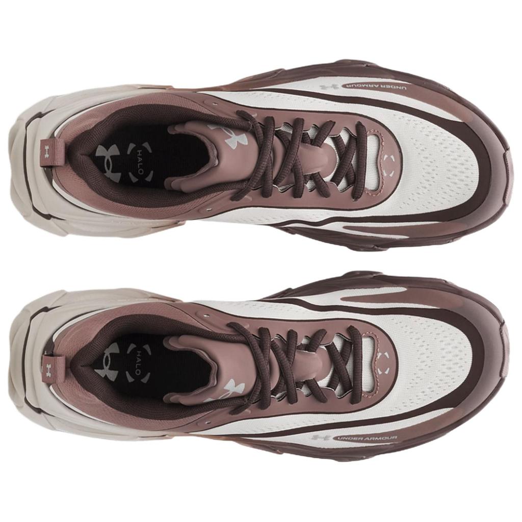 Under Armour Halo Racer Breathable Support Rebound Running Shoes Men's Brown White Sneakers 6007639-110