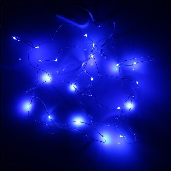Buy 2m 20 LEDs Button Cell Powered Copper Wire String Lights for ...