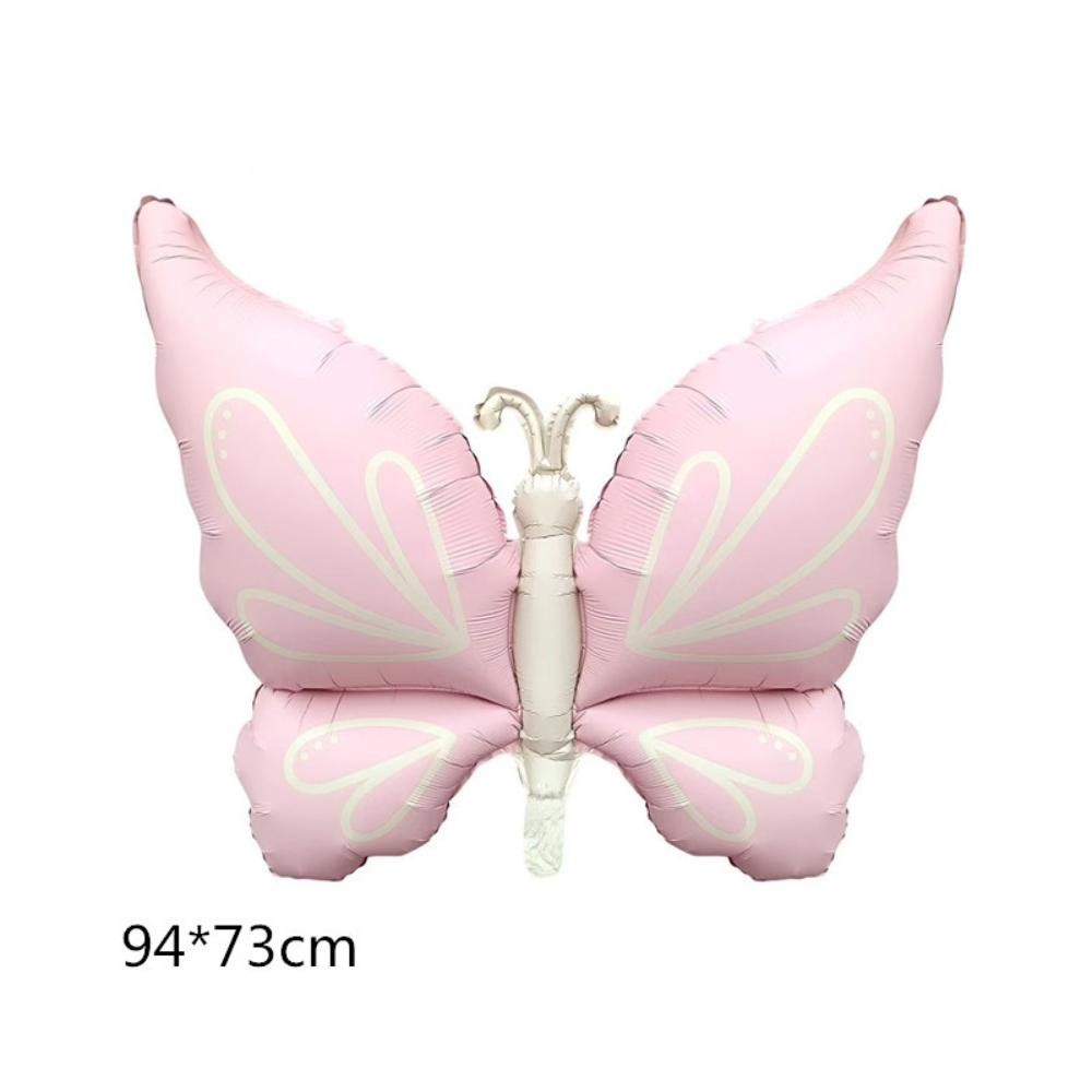 

Matte Aluminum Film Balloon Cartoon Floatable Balloon Ins Butterfly Shape Balloons Party Supplies розовый