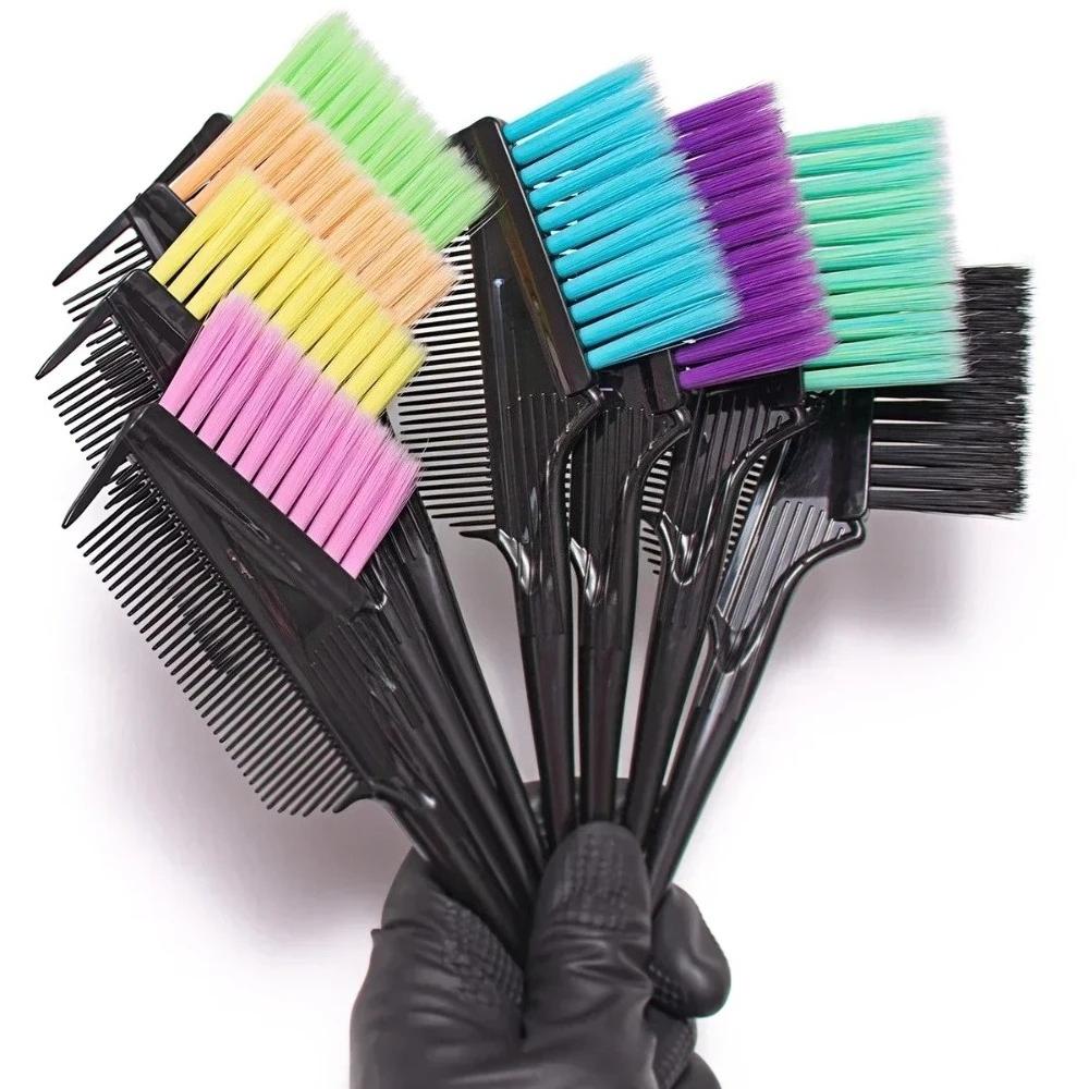 Hair Dye Brush Stylish Soft Bristles Professional Salon Hair Dye Tool Hair Coloring Brush DIY Salon Barber Brush Accessories 1Pc