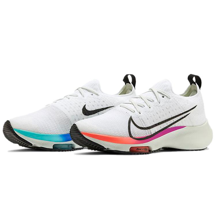 New Nike Air Zoom Tempo Next% Flyknit White Hyper Violet Flash Crimson GS CJ2102-100