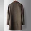 Autumn and Winter Medium and Long Wool Trench Coat Middle-aged and Young Business Double-sided Woolen Solid Color Casual Thick Coat