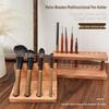 Retro Wooden Multifunctional Nail Art Pen & Brush Holder