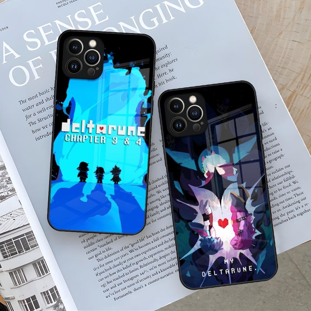 Game Deltarune Phone Case for Iphone 17 16 Air 15 14 12 11 13 Pro Max Mini X Xr Xs Se Puls Glass Cover
