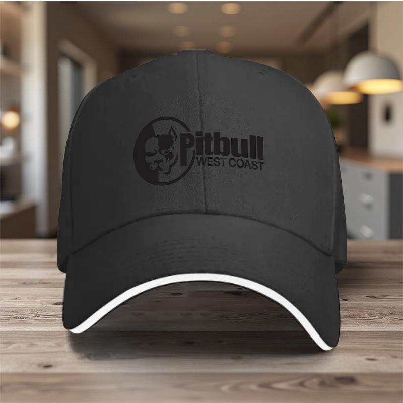 1 Cappello Sandwich Regolabile con Stampa Pitbull West Coast Leggero Cappello da Donna per Feste Cappello da Sole da Uomo