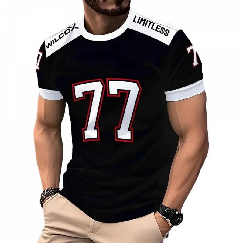 2026 Summer Men's Digital Printing T-Shirt Fashion Casual Breathable Quick-drying Short Sleeve Cross-border Special Supply