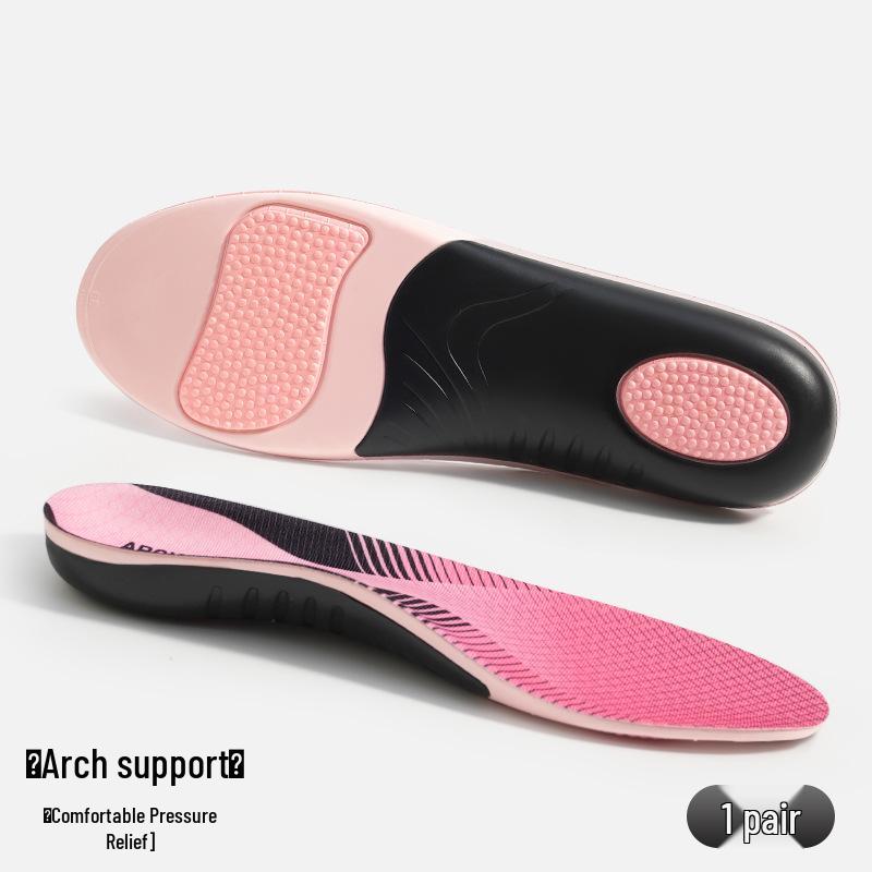 U-Shaped Heel Cup Insoles: Arch Support for Pronation & Supination Prevention, Comfortable Fit, No Rubbing