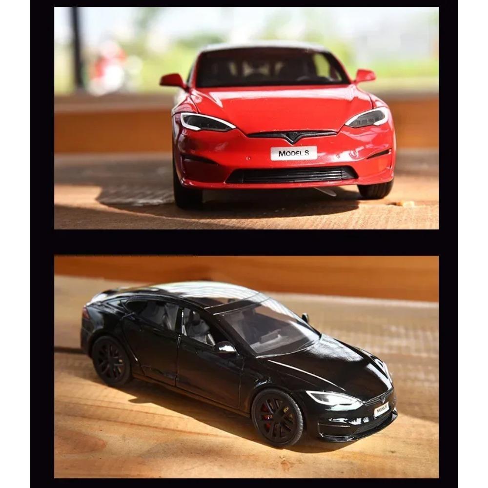 1/24 Tesla ΜΟΝΤΕΛΟ Y Κράμα Μοντέλο αυτοκινήτου Χυτό μέταλλο Παιχνίδι όχημα Μοντέλο αυτοκινήτου Προσομοίωση Συλλογή Ήχος Φως Παιδικό παιχνίδι Δώρο