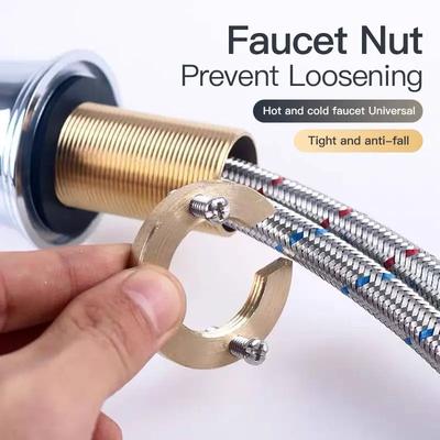 C Type Faucet Locknut Tap Anti-loosing Nut Cap Kitchen Fixing Fitting Kit Washbasin Fixing Tool Fastening Circlip Washer Fixture