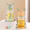 Kids Water Bottles With Straw Childrens Cup Leakproof Kids Water Sippy Cup Antler Creative Cartoon Baby Feeding Cups For Outdoor Use