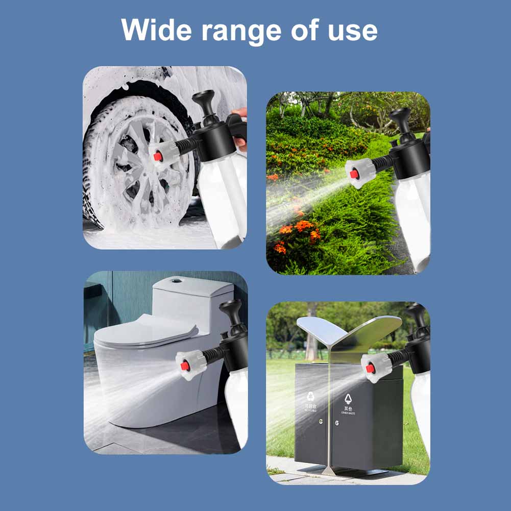 Schaumsprüher Autowäsche Gießkanne Autoreinigungssprüher Auto Kanone Schnee Schaum Autofensterreinigung Seifenflasche Autozubehör