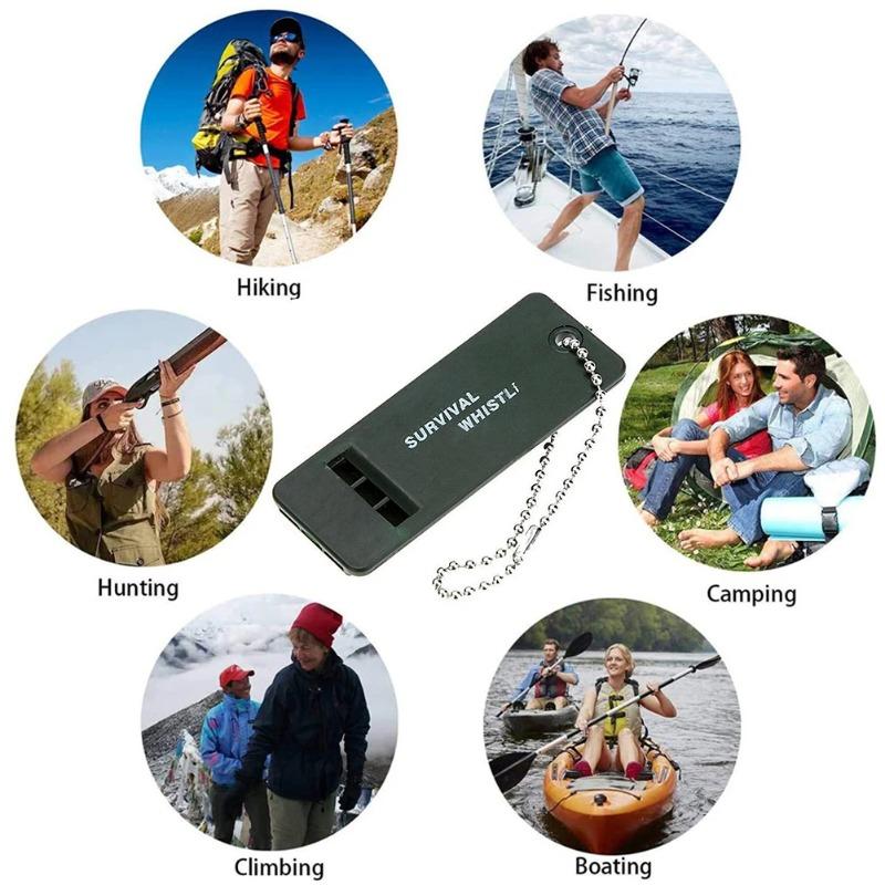 Whistle Three-frequency Outdoor Camping Mountaineering First Aid Whistle High-frequency Survivor Portable Survival Whistle