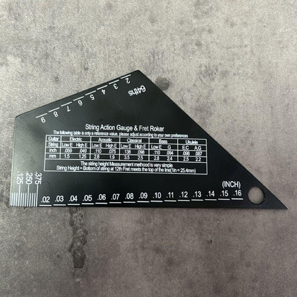 Precise Etched Guitar String Action Gauge Aluminium Zinc Zinc Alloy Buzzing Fret Catcher  Folk Guitar