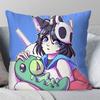 Eeiris Zzuro Vtuber Anime Pillow Case Fashion Square Pillowcase Bedroom Sofa Room Ins Decoration Leisure