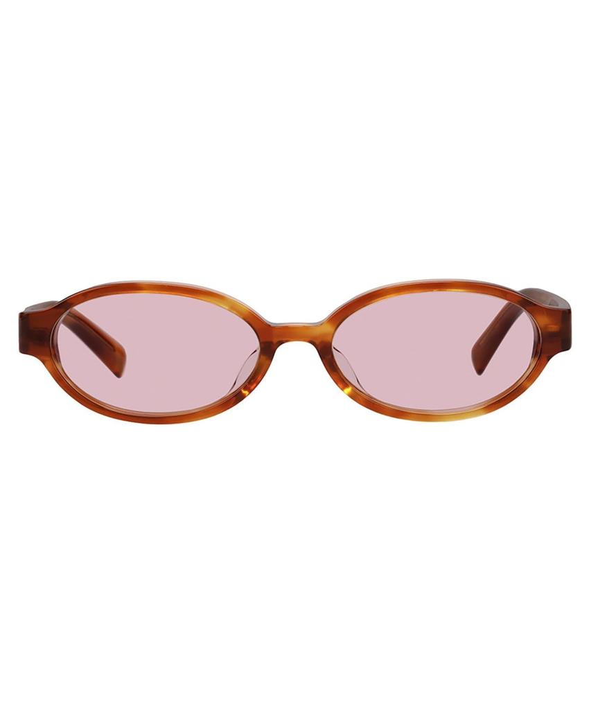CUT TREND SUNGLASSES Oval Sunglasses Colored Thick UV UV For For Unisex [Zoff] SUNCUTGlasses/UV100% (Brown (Demi Pattern) ZH261G02_49A1) Lenses,