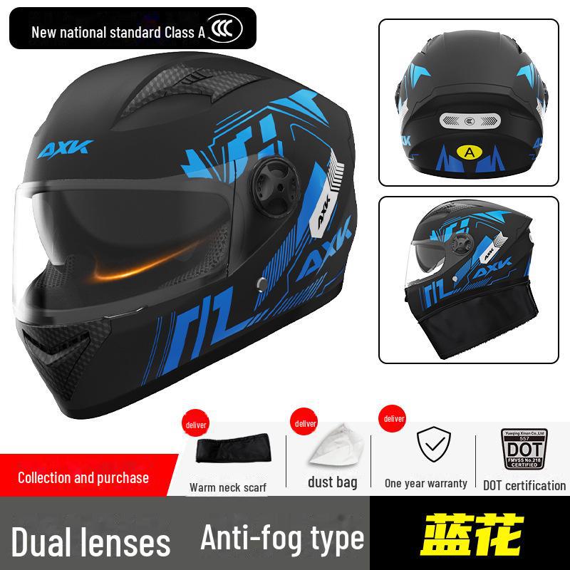 

Универсальный мотоциклетный шлем с сертификатом 3C/DOT для мужчин и женщин, теплый зимний полный шлем для всех сезонов.