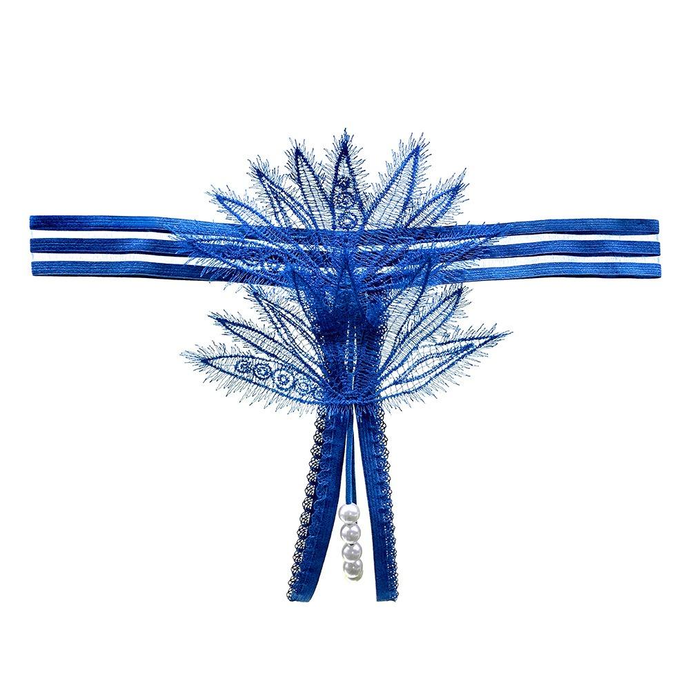 Flirting Eyelashes Lace Panties Can Be Inserted Into Women's Erotic Beaded Massage Bed Teasing Hot Perspective Thong 2290