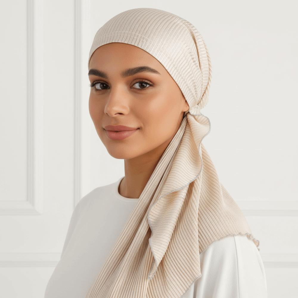 Elastic Cotton Women's Beanie Cap Soft Lady's Muslim Hijab Headscarf Turbantes Caps Muslim Women