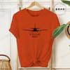 Summer Airplane Mode Print Tshirts Unisexs Fashion Casual Short Sleeve Tee Streetwear Graphic Tops for Unisex Clothing LW03