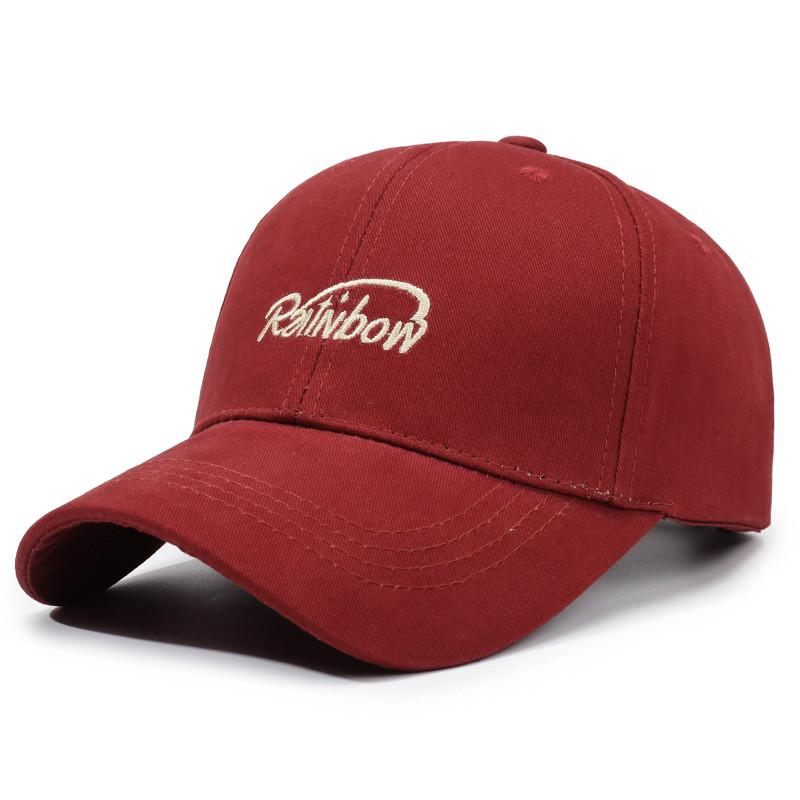 Korean Style Baseball Cap With Curved Brim And Embroidery For Summer And Spring