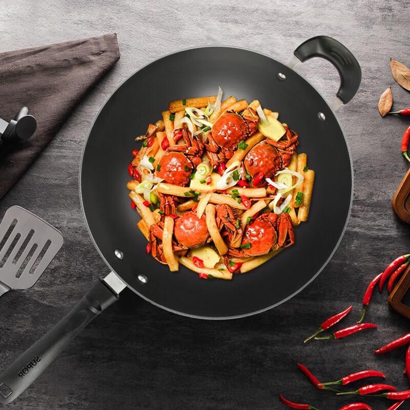 Supor 32cm Cast Iron Wok