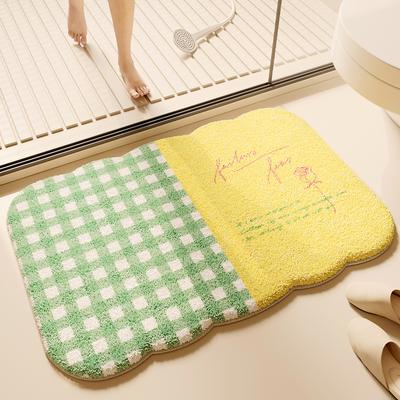 Winter Plush Bathroom Floor Mat Imitation Cashmere Carpet Toilet Bathroom Bathroom Bathroom Absorbent Mat Toilet Foot Mat