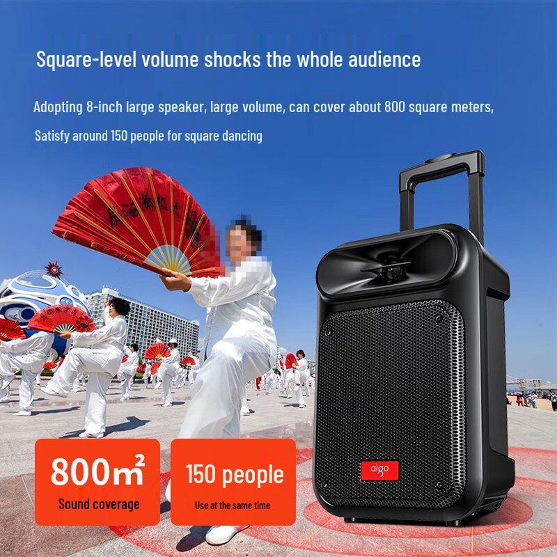 Aigo S55 Portable Bluetooth Trolley Speaker CN plug (adapter included)