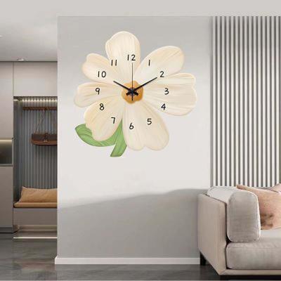 Fashion 30cm Flower Creative Clock Modern Artistic Simple Wall Clock Slient Decor Cartoon Home Clock Living Room