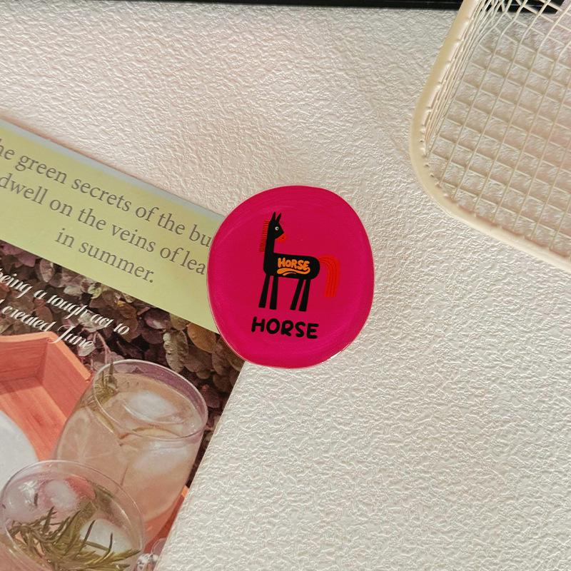 Cartoon Cute Transparent Phone Holder with Customizable Print