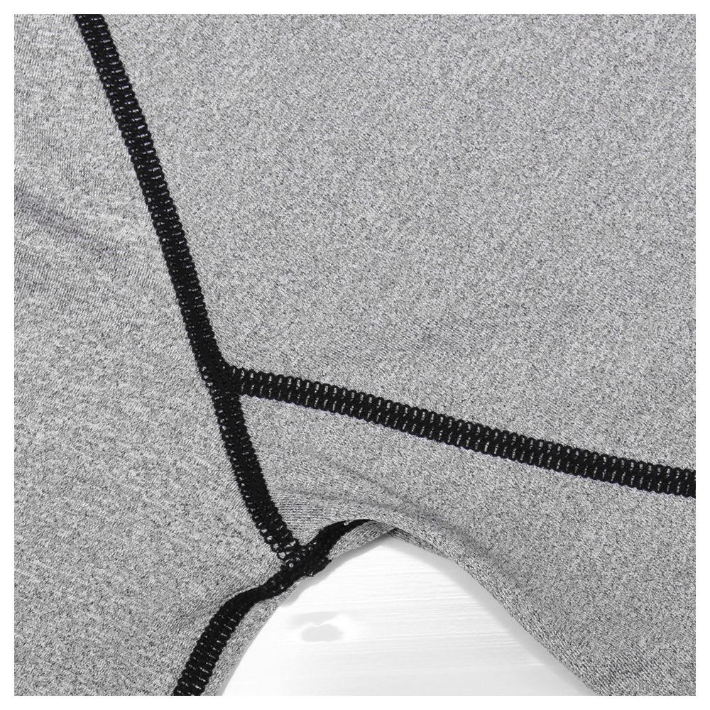 Herren Sport T-Shirt Schnelltrocknend Bodybuilding Laufshirt Langarm Kompressions-Top Fitnessstudio T-Shirt Herren Fitness Eng