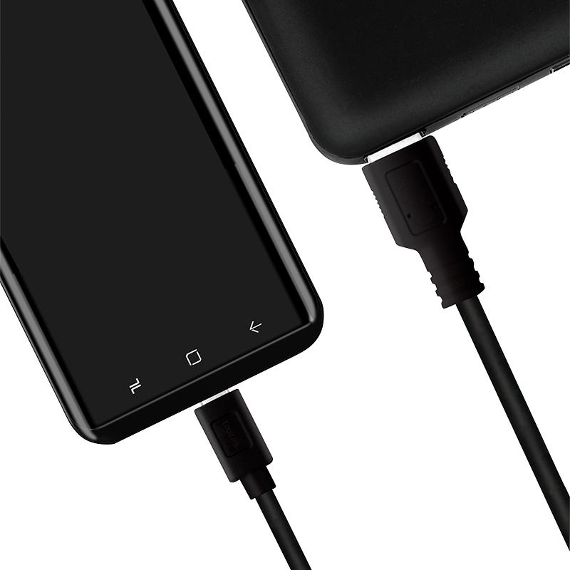 Logilink USB 3.2 Gen1 Type-C to USB-A Cable, Black, 0.5m, 5Gbps