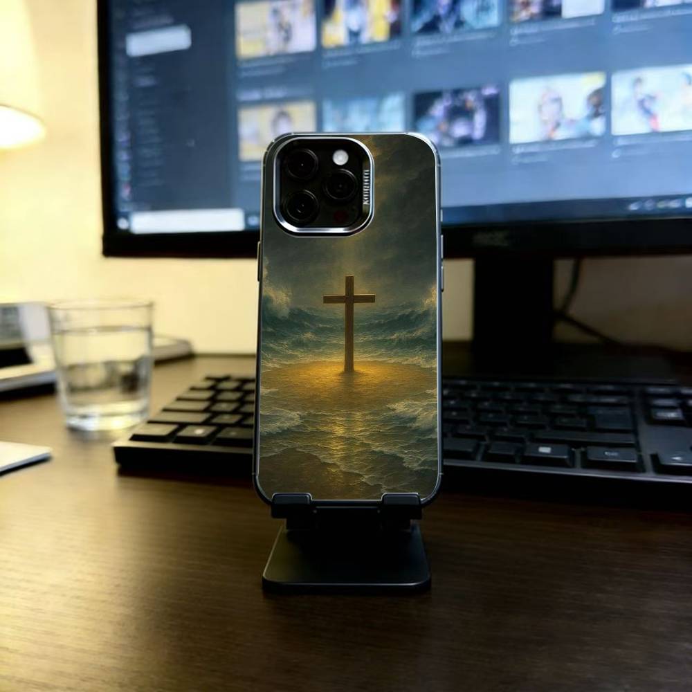 Сын Божий Иисус Крест Святой Чехол для телефона Для iPhone 17,16,15,14,13,12,11 Plus,Pro Max,XS,Цветной Серебряный Чехол для телефона Funda Cover iPhoneXsMax