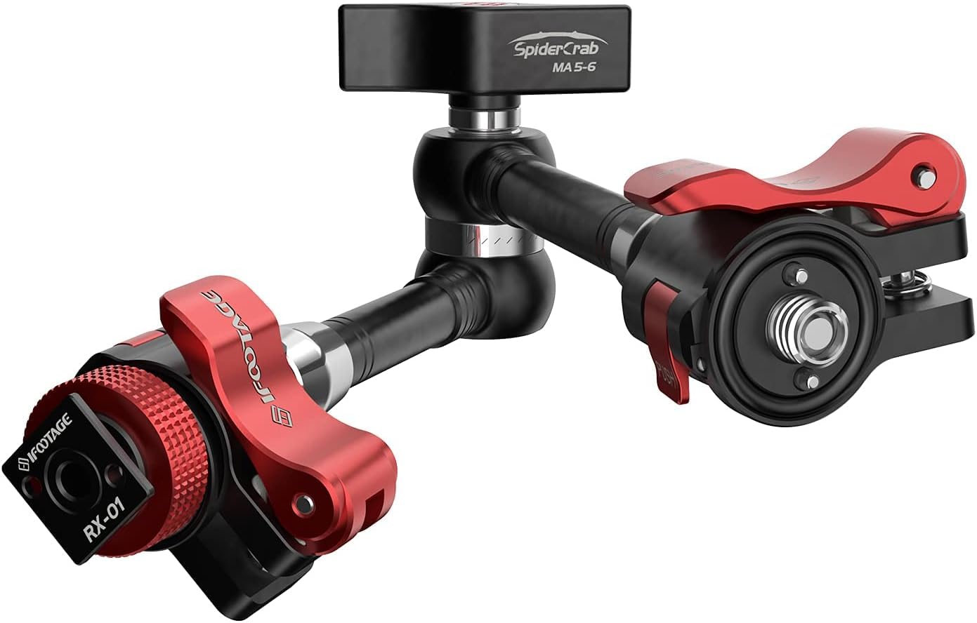 

IFOOTAGE Spider Crab Magic Arm Adjustable Friction Power Bite Magic Arm with Screw for DSLR Camera Clamp, 11 (27.9cm) 1/4 & 3/8 Rig/LCD