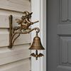2025 Halloween Witch Doorbell Wall Mounted Witch Bells With Broom Hangable Entrance Door Decorative Bell For Hallway Shop