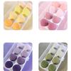Gradient Makeup Sponge Set with 8-Compartment Storage Box - Beauty Tool for Foundation Application
