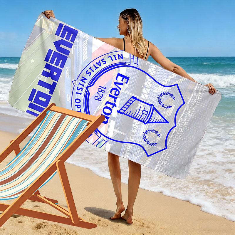 Everton Print Beach Towel, Large Soft Quick Dry Towel for Beach Camping Swimming