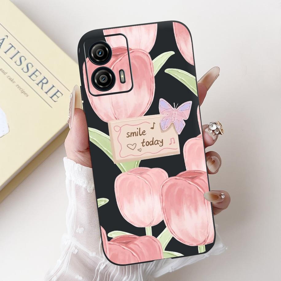 Shockproof Case For Motorola Moto G53 G73 5G Cover Cute Cactus Rabbit Cartoon Soft Silicone Matte Funda For MotoG53 MotoG73 Capa