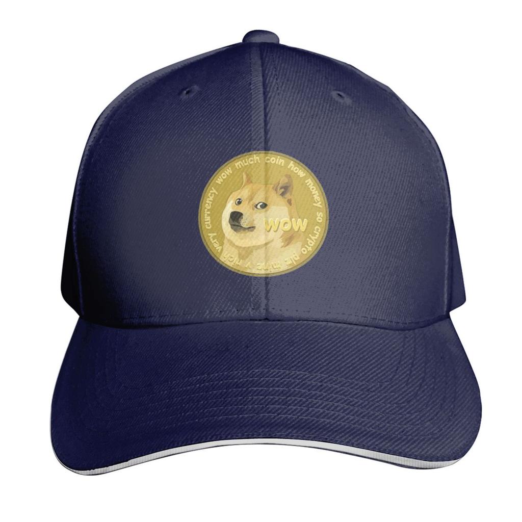 Doge The Dogecoin Funny Bitcoin Cap Fashion Casual Baseball Caps Adjustable Hat Hip Hop Summer Unisex Baseball Hats