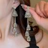 Elegant Tassel Long Earrings: European & American Fashion, High-End Prom & Evening Goddess Style.