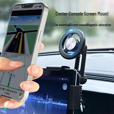 360° Magnetische Autotelefoon- & Navigatiehouder voor Middenconsole