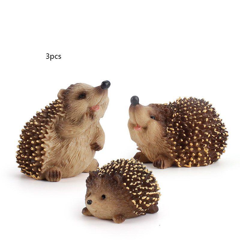 Vivid And Realistic Wild Hedgehog Model Perfect For Desktop Decoration And Play