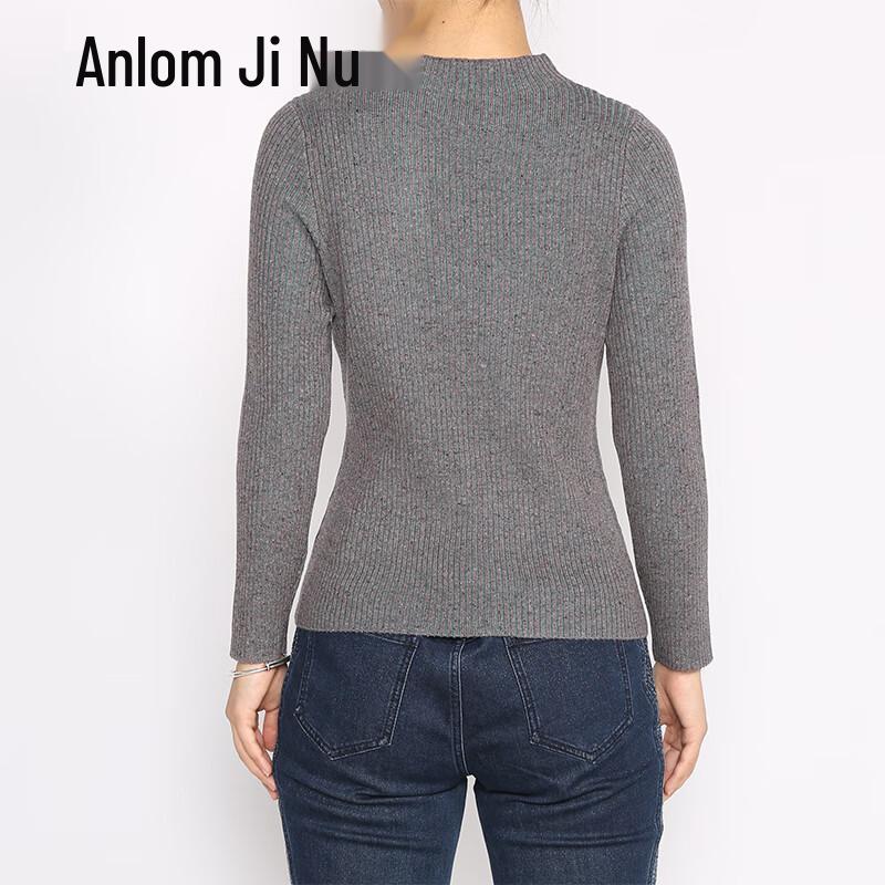 Anlom Women's Mulberry Silk Blend Long Sleeve Knit Top