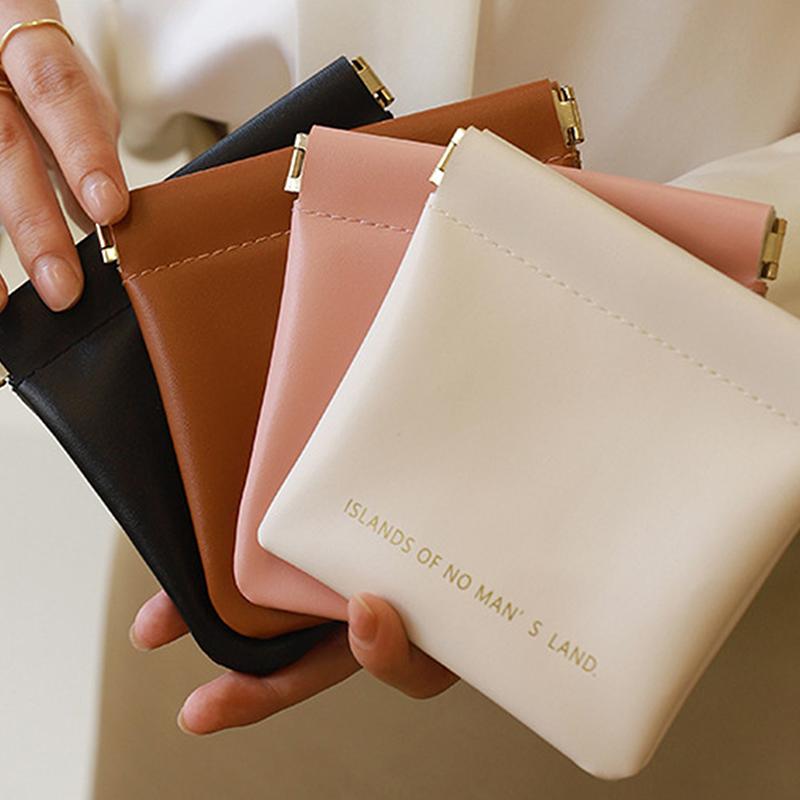 Large Lipstick Data Line Bluetooth Headset Storage Bag Makeup Bag Charger Key Self-Closing Shrapnel Bag Portable Cosmetic Case
