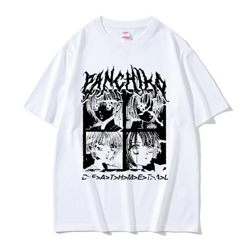 Panchiko DEATHMETAL Album Graphic Print Tshirt Men Women Hip Hop Summer T Shirt Male Vintage T-shirt Men's Casual Cotton Tees
