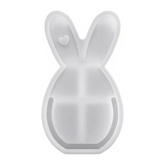 Rabbit Mold 3D Bunny Pattern Silicone Mold Resin Casting Flexible Reusable Epoxy Mold DIY Crafts Easter Gift Making Mold Spring