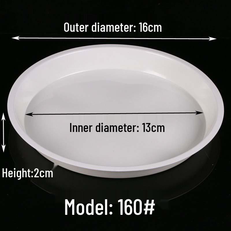 Thickened Round Plastic Flower Pot Water Tray - Large Draining Base for Succulents & Golden Pothos.