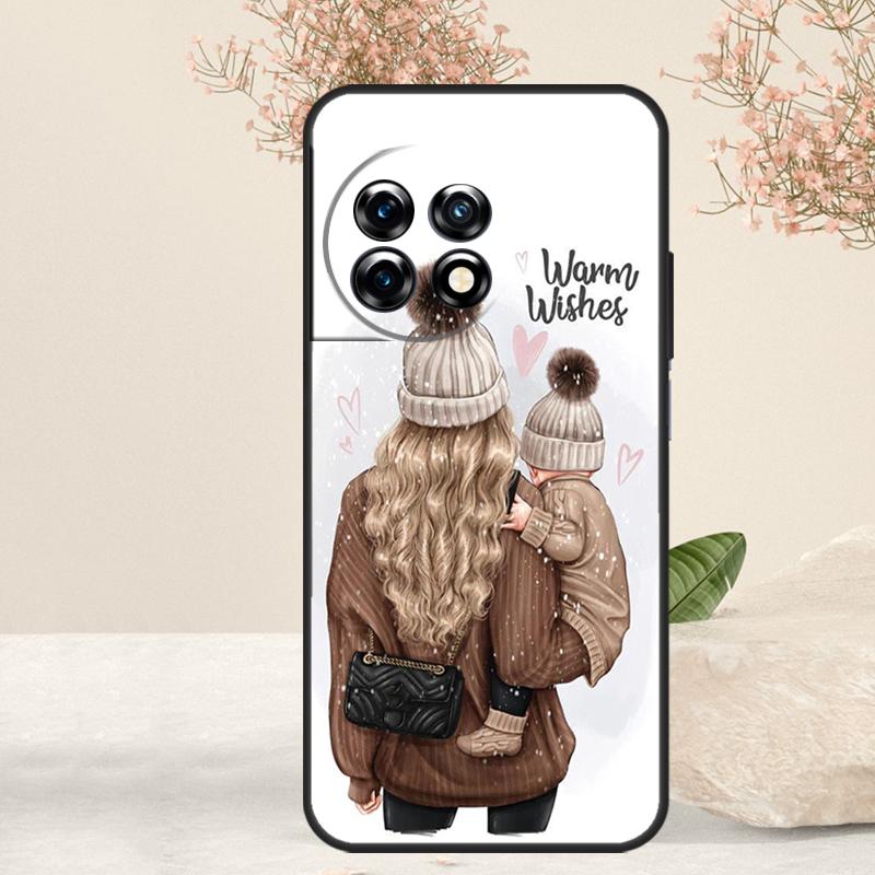 Super Mom Baby Girl Son Daughter Case For OnePlus 15 R 13T 13 13R 12 12R 11 10R 10T 10 Pro Nord 5 CE 4 2 3 Lite N20 N30 Cover