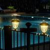 Solar Pool Light Automatic ON/OFF Easy To Install Multipurpose LED Energy Saving Waterproof Deck Fence Light
