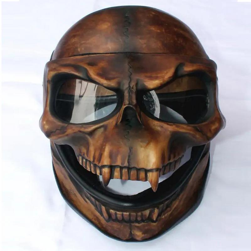 

Череп Скелет Мотоциклетный шлем Чехол Украшения Аккуратная маска Ужас Крутая маска Череп Скелет Подарок на Хэллоуин Козырек шлема